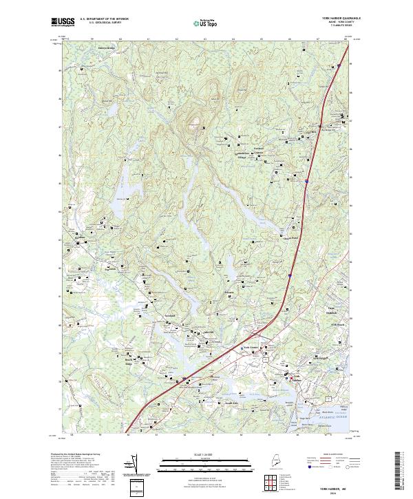 York Harbor, ME — USGS 7.5-minute topo (2024)
