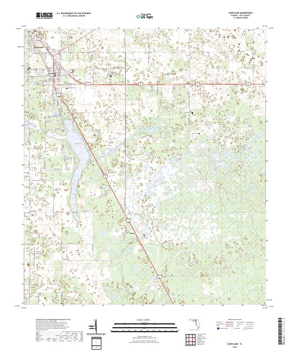 Chiefland, FL — USGS 7.5-minute topo (2024)