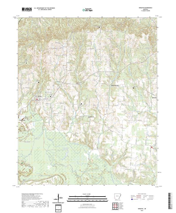 Horatio, AR — USGS 7.5-minute topo (2024)