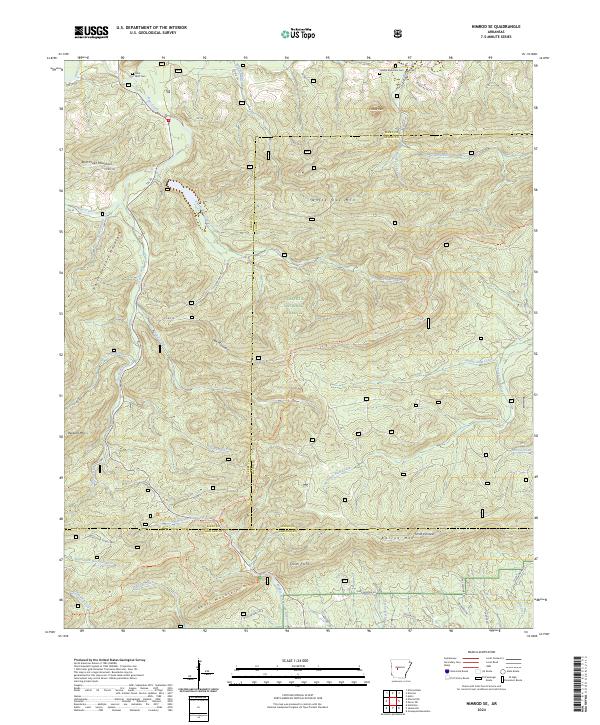 Nimrod SE, AR — USGS 7.5-minute topo (2024)
