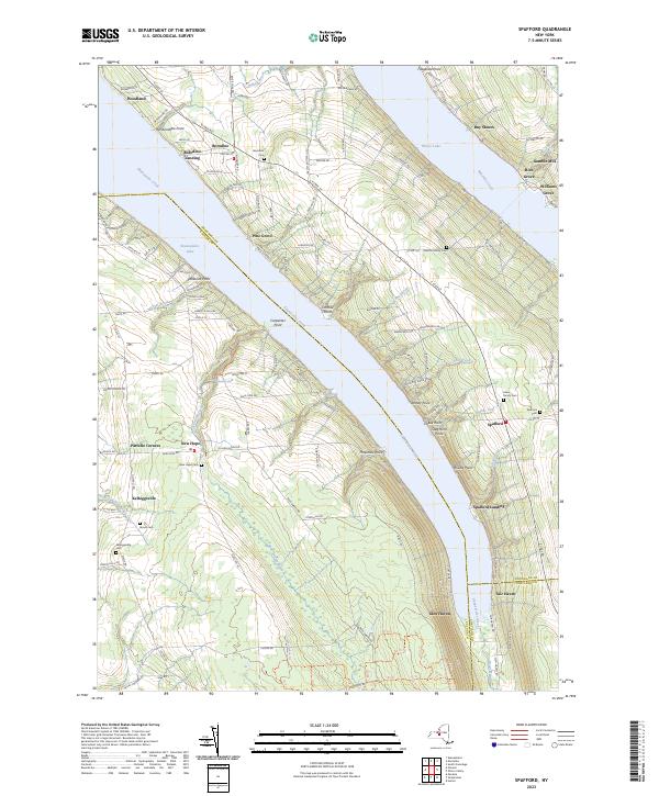 Spafford, NY — USGS 7.5-minute topo (2023)