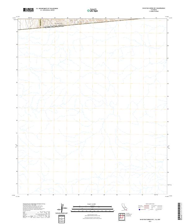 In-Ko-Pah Gorge OE S, CA,BCN, US — USGS 7.5-minute topo (2021)