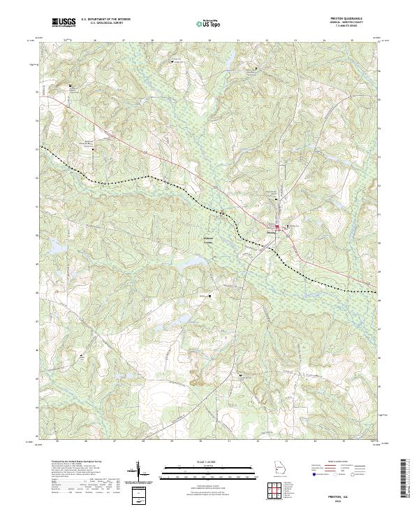 Preston, GA — USGS 7.5-minute topo (2024)