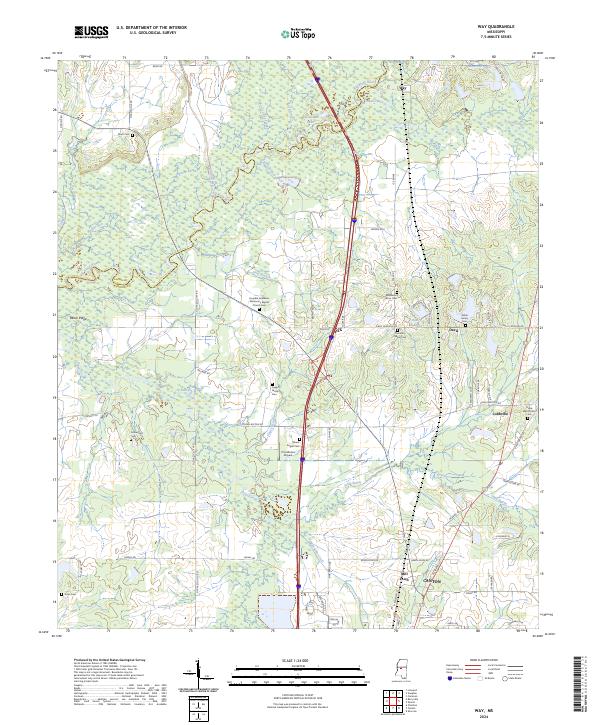 Way, MS — USGS 7.5-minute topo (2024)