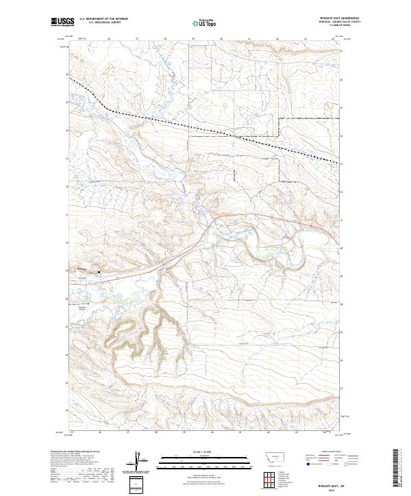 Ryegate East, MT — USGS 7.5-minute topo (2024)