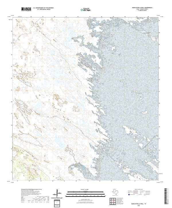 Maria Estella Well, TX — USGS 7.5-minute topo (2022)