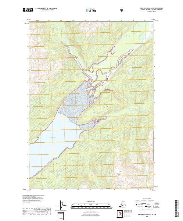 Bradfield Canal A-4 SE, AK — USGS 7.5-minute topo (2021)