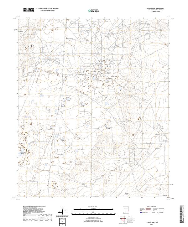 Illinois Camp, NM — USGS 7.5-minute topo (2023)