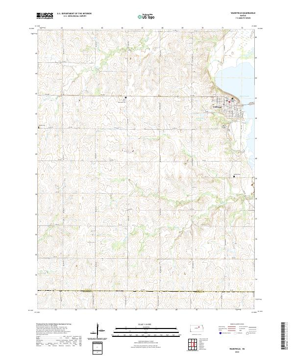 Wakefield, KS — USGS 7.5-minute topo (2022)