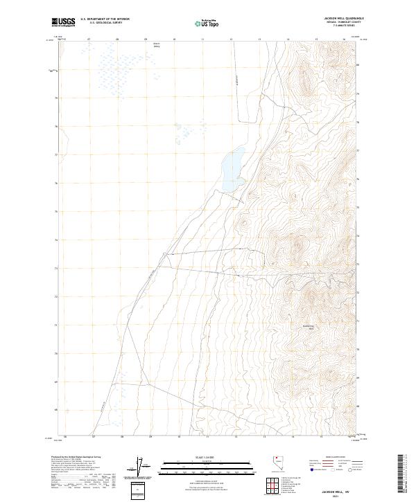Jackson Well, NV — USGS 7.5-minute topo (2021)