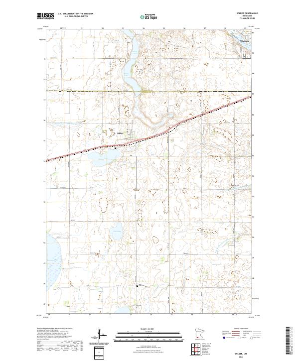 Wilder, MN — USGS 7.5-minute topo (2022)