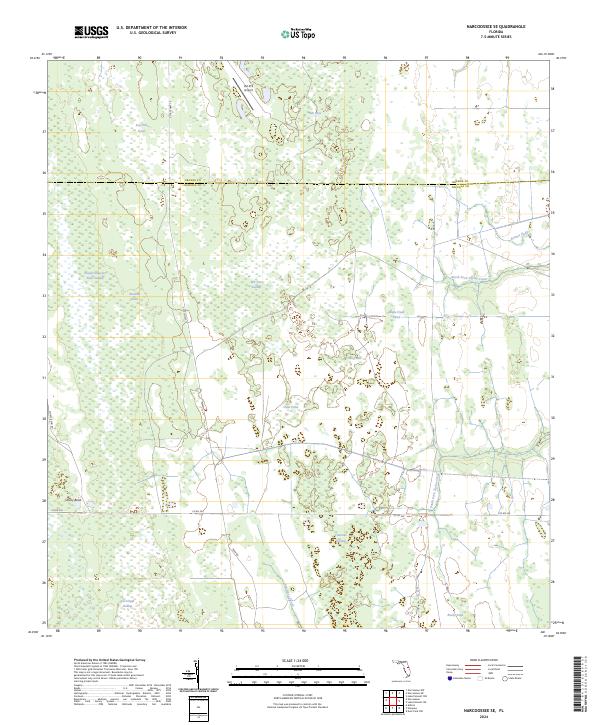 Narcoossee SE, FL — USGS 7.5-minute topo (2024)