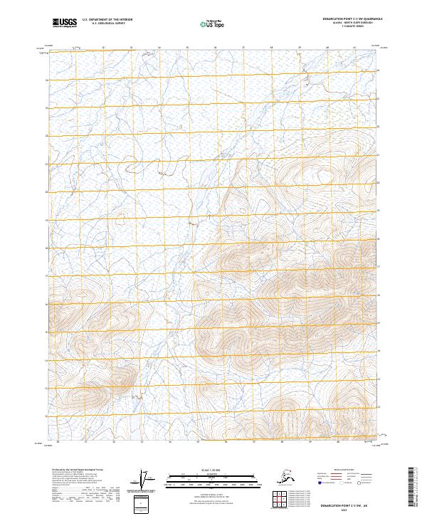 Demarcation Point C-3 SW, AK — USGS 7.5-minute topo (2023)