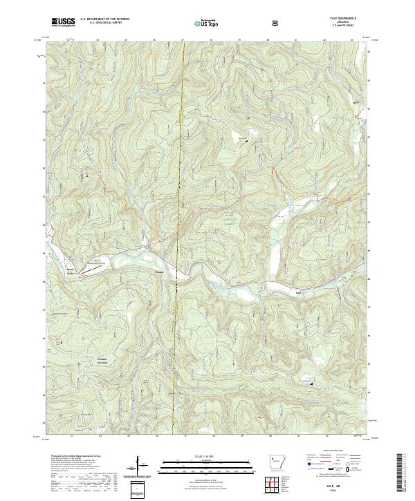 Yale, AR — USGS 7.5-minute topo (2024)