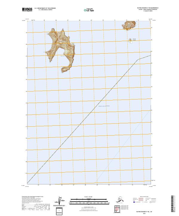 Blying Sound D-7 SE, AK — USGS 7.5-minute topo (2024)