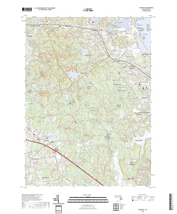 Cohasset, MA — USGS 7.5-minute topo (2024)