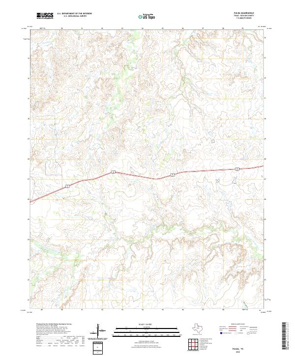 Fulda, TX — USGS 7.5-minute topo (2022)