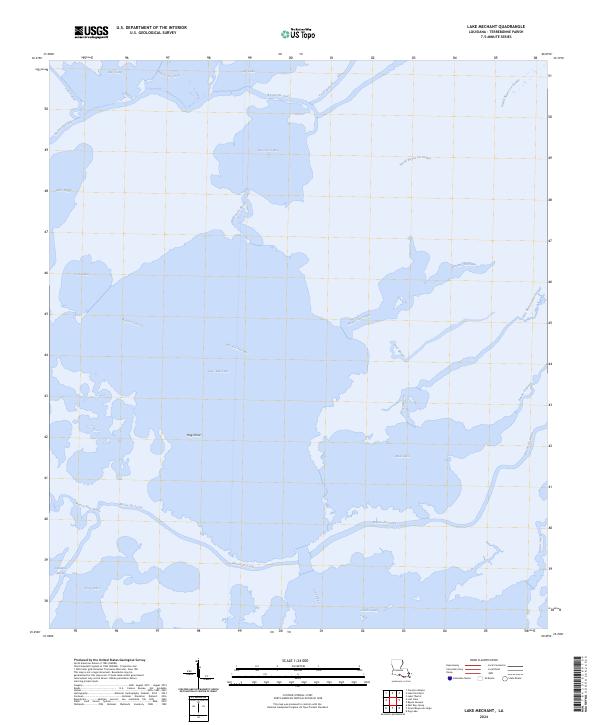 Lake Mechant, LA — USGS 7.5-minute topo (2024)