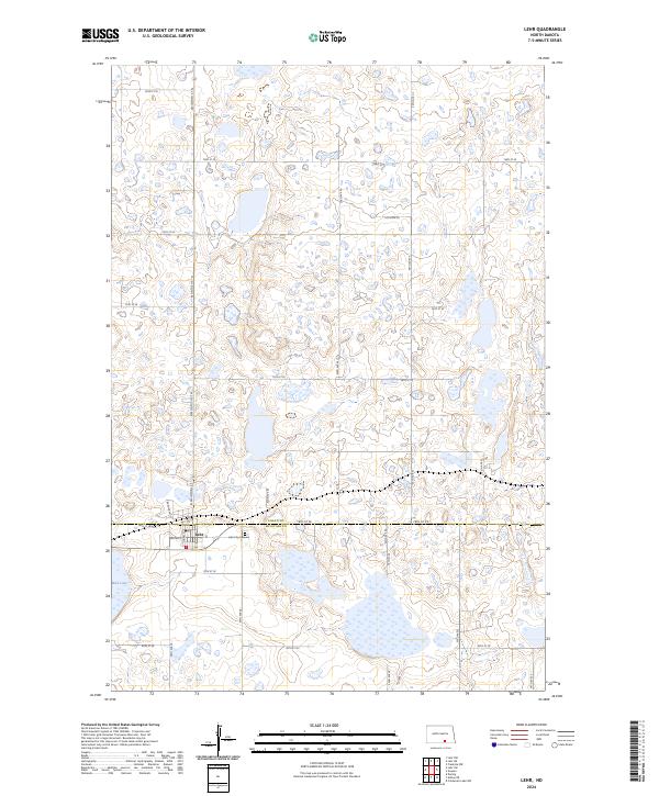 Lehr, ND — USGS 7.5-minute topo (2024)