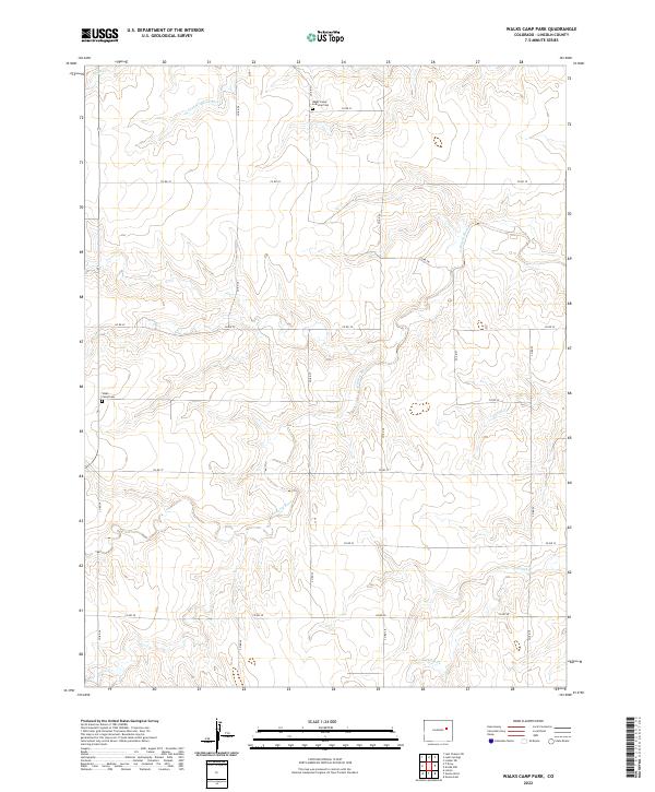 Walks Camp Park, CO — USGS 7.5-minute topo (2022)