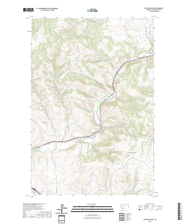 Luke Mountain, MT — USGS 7.5-minute topo (2024)