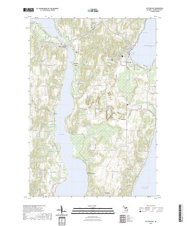 Suttons Bay, MI — USGS 7.5-minute topo (2023)