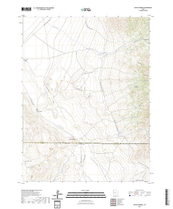 Coyote Springs, UT — USGS 7.5-minute topo (2023)