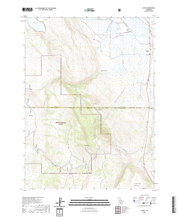 Likely, CA — USGS 7.5-minute topo (2021)