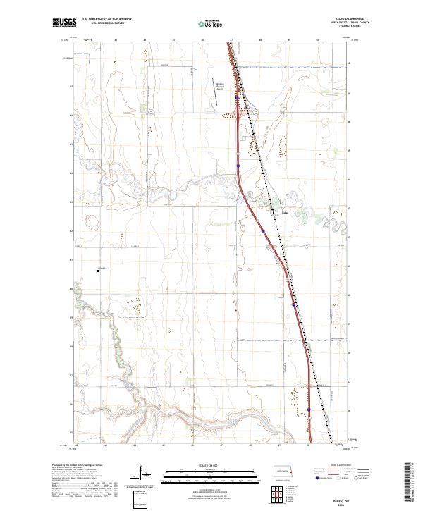 Kelso, ND — USGS 7.5-minute topo (2024)