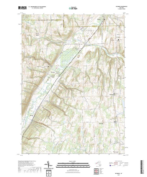 Wyoming, NY — USGS 7.5-minute topo (2023)