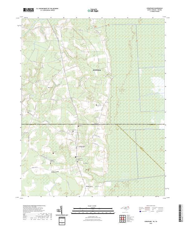 Corapeake, NC-VA — USGS 7.5-minute topo (2022)
