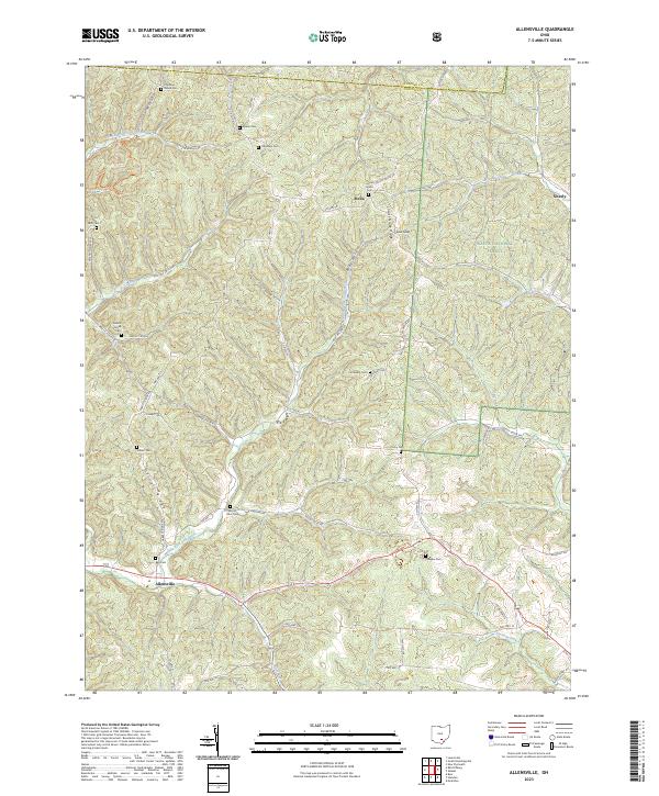 Allensville, OH — USGS 7.5-minute topo (2023)
