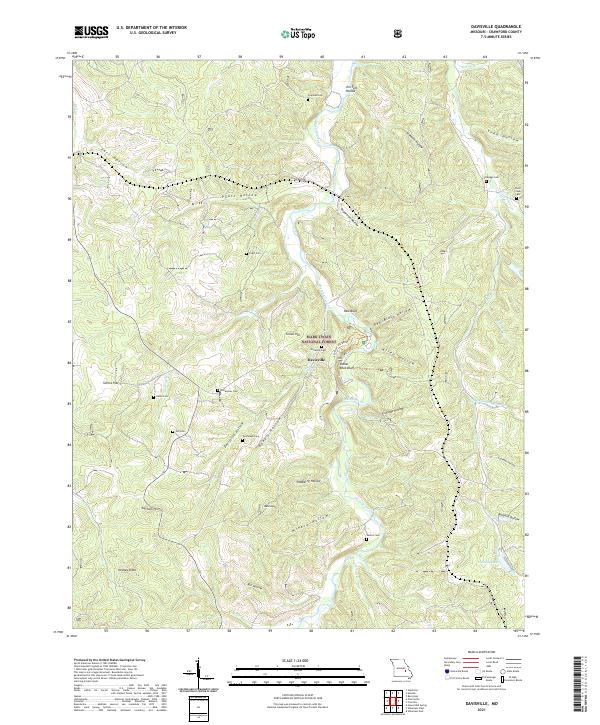 Davisville, MO — USGS 7.5-minute topo (2021)