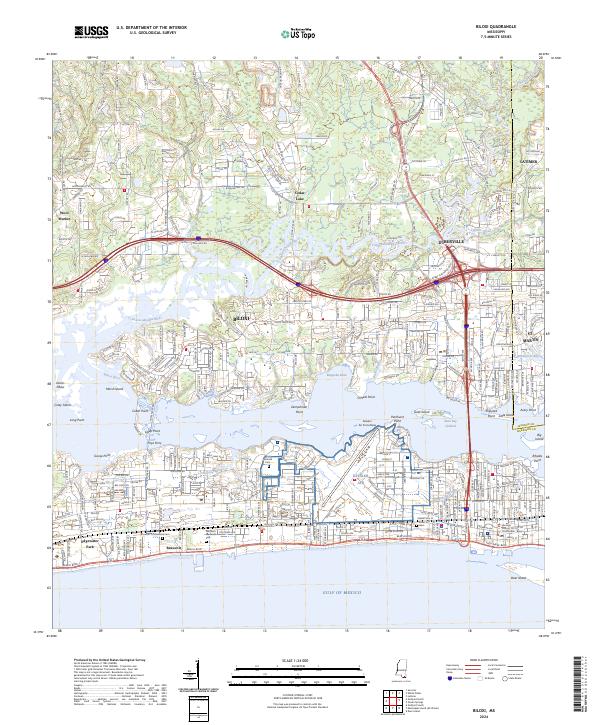 Biloxi, MS — USGS 7.5-minute topo (2024)