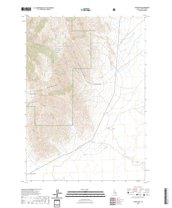 Howe Peak, ID — USGS 7.5-minute topo (2024)