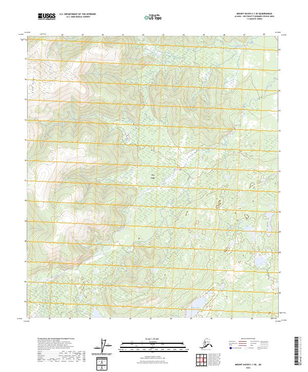 Mount Hayes C-1 SE, AK — USGS 7.5-minute topo (2024)