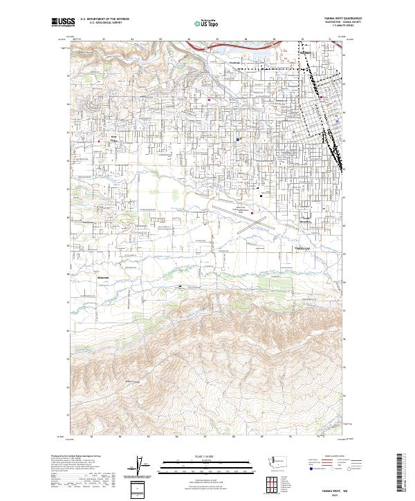 Yakima West, WA — USGS 7.5-minute topo (2023)