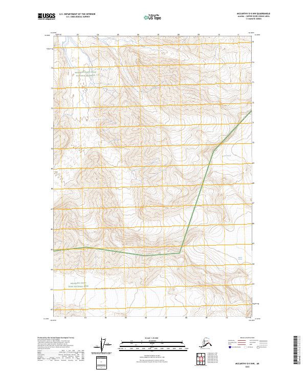 McCarthy D-5 NW, AK — USGS 7.5-minute topo (2023)