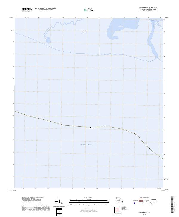 Oyster Bayou, LA — USGS 7.5-minute topo (2025)