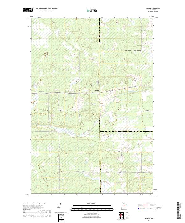 Ronald, MN — USGS 7.5-minute topo (2022)