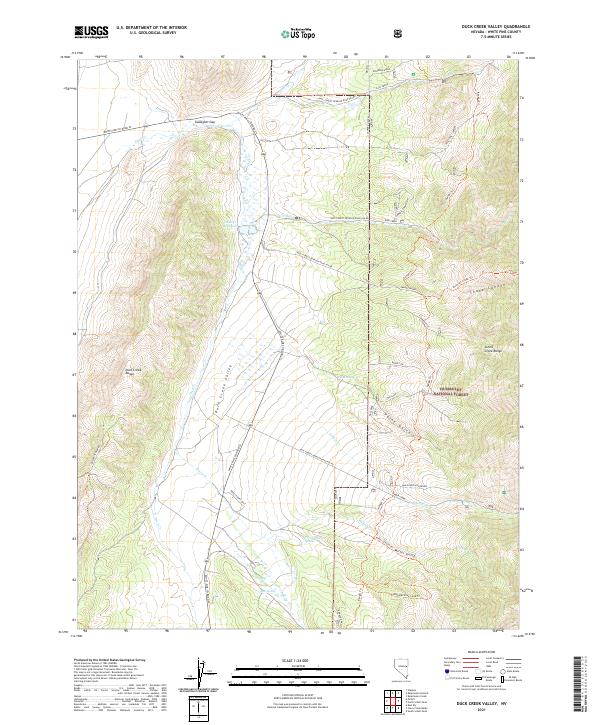Duck Creek Valley, NV — USGS 7.5-minute topo (2021)