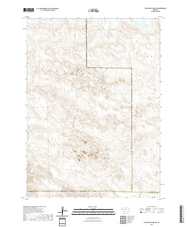 Kilpatrick Lake SW, NE — USGS 7.5-minute topo (2021)