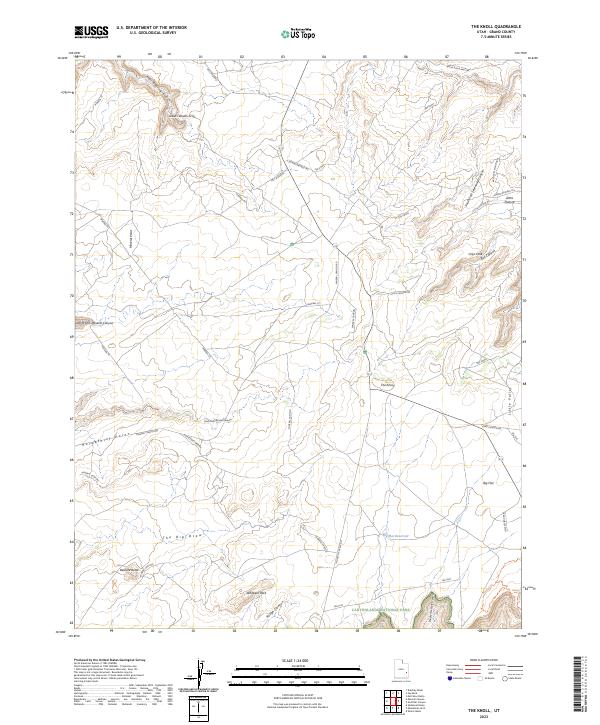 The Knoll, UT — USGS 7.5-minute topo (2023)
