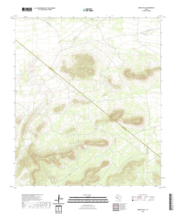 Dimple Hills, TX — USGS 7.5-minute topo (2022)