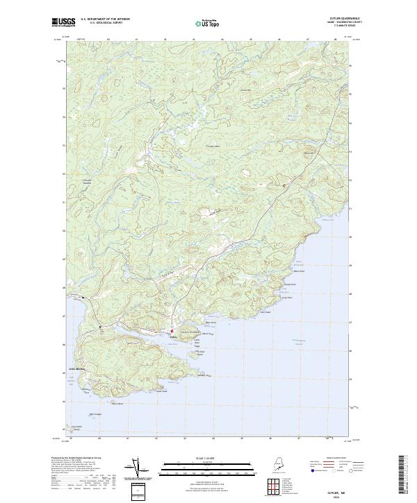 Cutler, ME — USGS 7.5-minute topo (2024)