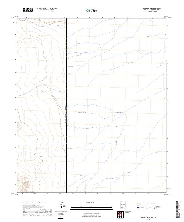 Campbell Well, NM,CHH, US — USGS 7.5-minute topo (2023)