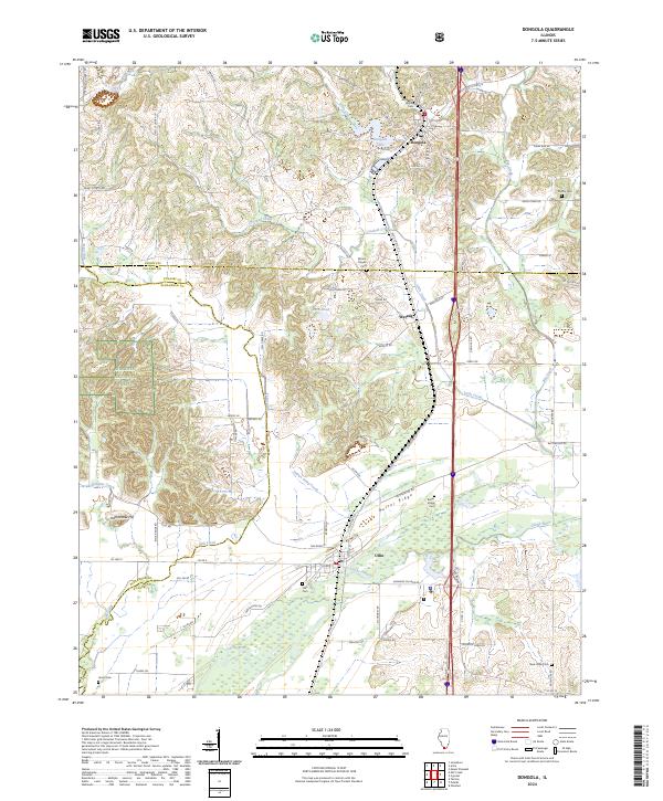 Dongola, IL — USGS 7.5-minute topo (2024)
