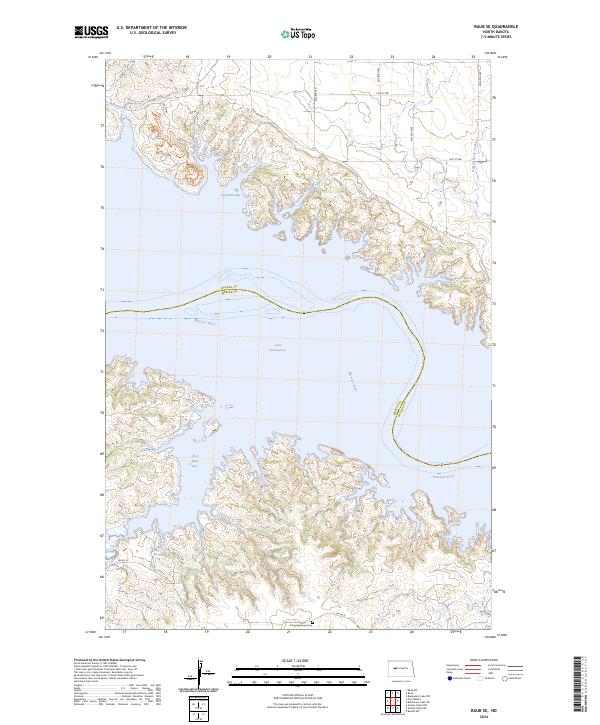 Raub SE, ND — USGS 7.5-minute topo (2024)