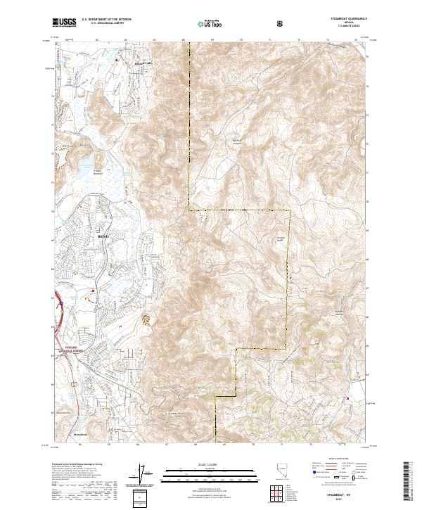 Steamboat, NV — USGS 7.5-minute topo (2021)