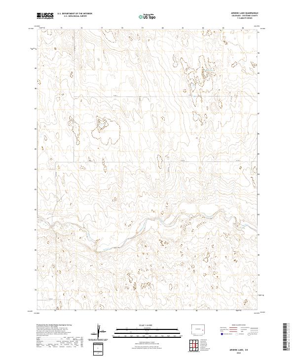 Arsenic Lake, CO — USGS 7.5-minute topo (2022)